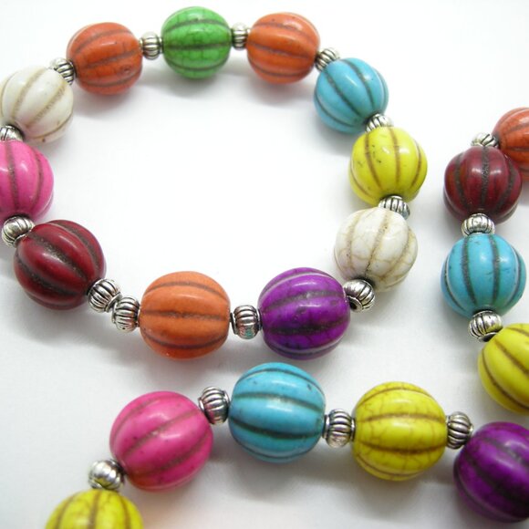 Rainbow Gourd Stretch Bracelet - Picture 3 of 5